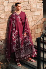 PLUM ESSENCE-3PC (SHIRT, TROUSER & DUPATTA)