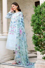 AQUA GLINT-3PC (SHIRT, TROUSER & DUPATTA)