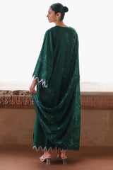 GARNET GRACE-3PC SATIN PRINTED SUIT