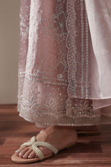 STARRY LILAC -3PC SILK EMBROIDERED SUIT