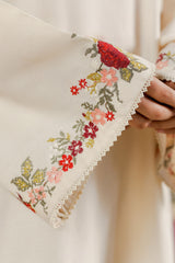BEIGE BLOSSOM-2PC (SHIRT & TROUSER)
