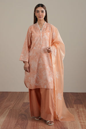 FLORAL CANVAS-2PC (SHIRT & DUPATTA)