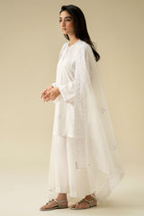 PEARL WHITE-2PC (SHIRT & DUPATTA)