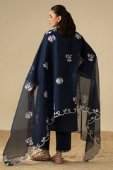 AZURE GRACE-3PC (SHIRT, TROUSER & DUPATTA)