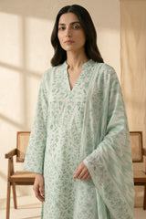 MINT BLOOM-3 PIECE PRINTED LAWN SUIT