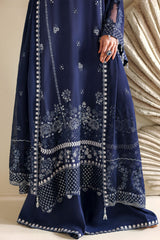 INDIGO MUSE-3PC SILK EMBROIDERED SUIT