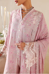 ROSE QUARTZ-3PC SILK EMBROIDERED SUIT
