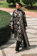 OBSIDIAN BLOOM-3PC EMBROIDERED LAWN SUIT