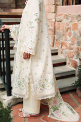 TROPIC MIST-3PC EMBROIDERED LAWN SUIT
