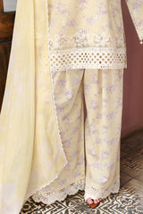 ORCHID FLARE-3PC EMBROIDERED LAWN SUIT