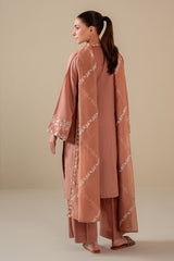 SAND CLAY -3PC (SHIRT, TROUSER & DUPATTA)