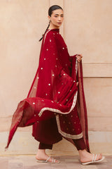 RUBY RADIANCE-3PC (SHIRT, TROUSER & DUPATTA)