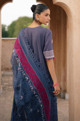 INDIGO DUSK -3PC (SHIRT, TROUSER & DUPATTA)