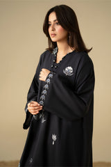 NOIR SHADOW EMBROIDERED CAMBRIC SHIRT