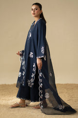 AZURE GRACE-3PC (SHIRT, TROUSER & DUPATTA)