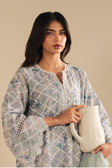 VIOLET SPLASH-2PC (SHIRT & DUPATTA)