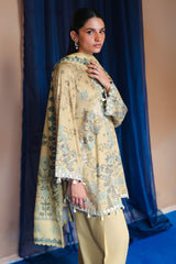 BLOOMING BLISS-3PC SATIN PRINTED SUIT