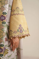 VINTAGE BLOOM-3PC KHADDAR PRINTED SUIT