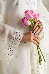 BLOOMING WHITE-2PC (SHIRT & DUPATTA)