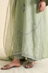 SILVER SAGE-3PC (SHIRT, TROUSER & DUPATTA)