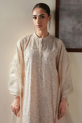 LUNAR IVORY -4PC SILK EMBROIDERED SUIT
