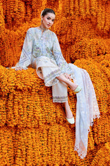 LILAC WHISPER-3PC PRINTED LAWN SUIT