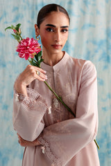 MUTED MAUVE-3PC PRINTED LAWN SUIT