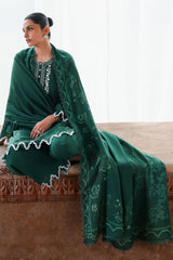 GARNET GRACE-3PC SATIN PRINTED SUIT