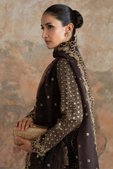 RUSTIC GARLAND-3PC SILK EMBROIDERED SUIT