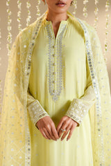 CITRUS BLOOM-3PC (SHIRT, TROUSER & DUPATTA)