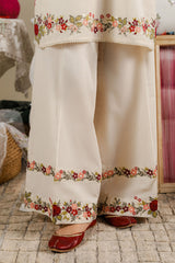 BEIGE BLOSSOM-2PC (SHIRT & TROUSER)