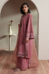 BLUSH TAPESTRY-3PC EMBROIDERED LAWN SUIT