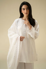 PEARL WHITE-2PC (SHIRT & DUPATTA)