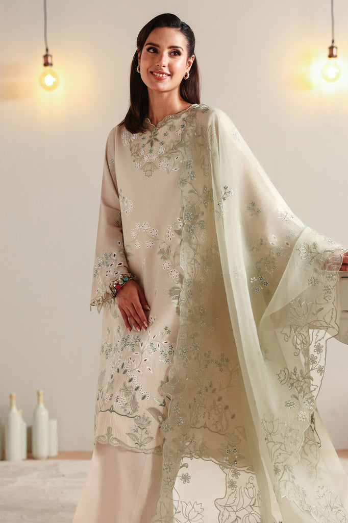 PEARL SAGE-3PC EMBROIDERED LAWN SUIT