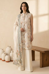 VINTAGE AURA-3 PIECE PRINTED LAWN SUIT