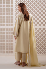 SOFT BUTTERCUP-3PC (SHIRT, TROUSER & DUPATTA)