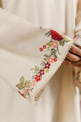 BEIGE BLOSSOM-2PC (SHIRT & TROUSER)