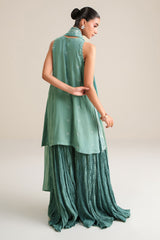 OCEAN ELEGANCE -3PC (SHIRT, TROUSER & DUPATTA)