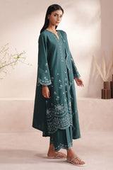 GREEN GLAM-3PC (SHIRT, TROUSER & DUPATTA)