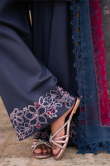 INDIGO DUSK -3PC (SHIRT, TROUSER & DUPATTA)