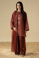 DESERT SUNSET-3PC (SHIRT, SHALWAR & DUPATTA)