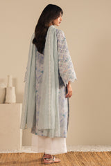 VIOLET SPLASH-2PC (SHIRT & DUPATTA)