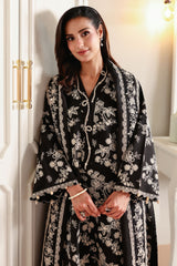 OBSIDIAN BLOOM-3PC EMBROIDERED LAWN SUIT