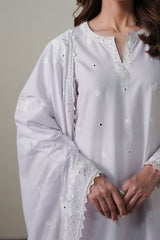 VIOLET DREAM-3PC EMBROIDERED SUIT