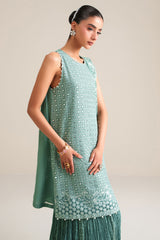 OCEAN ELEGANCE -3PC (SHIRT, TROUSER & DUPATTA)