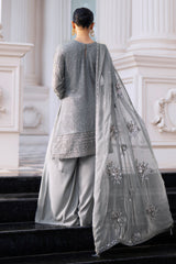 GLIMMERING GRANITE-3PC CHIFFON EMBROIDERED PRET