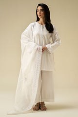 PEARL WHITE-2PC (SHIRT & DUPATTA)