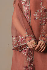 BLOMMING CLAY-3PC (SHIRT, TROUSER & DUPATTA)
