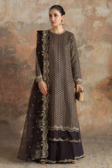RUSTIC GARLAND-3PC SILK EMBROIDERED SUIT