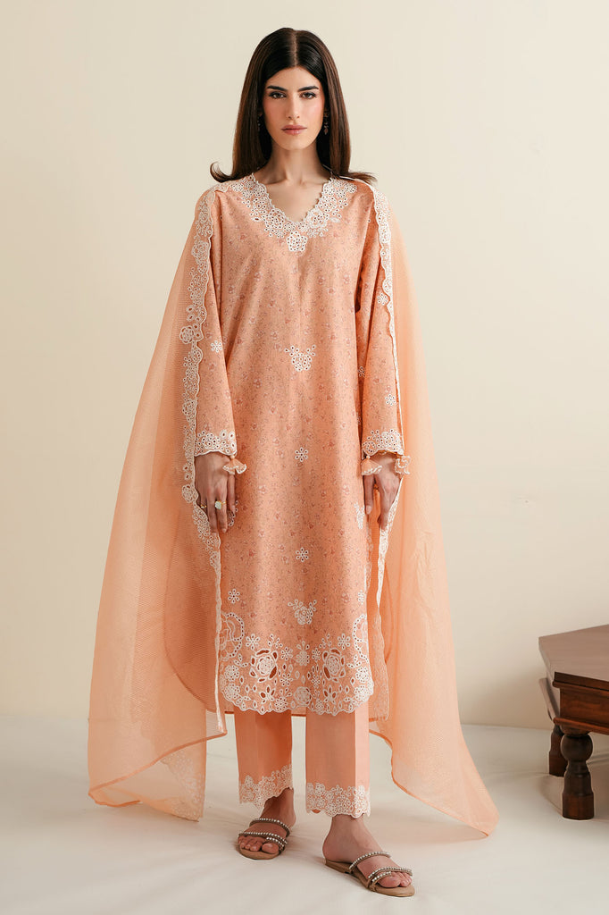 MEADOW BLOOM-3PC EMBROIDERED LAWN SUIT